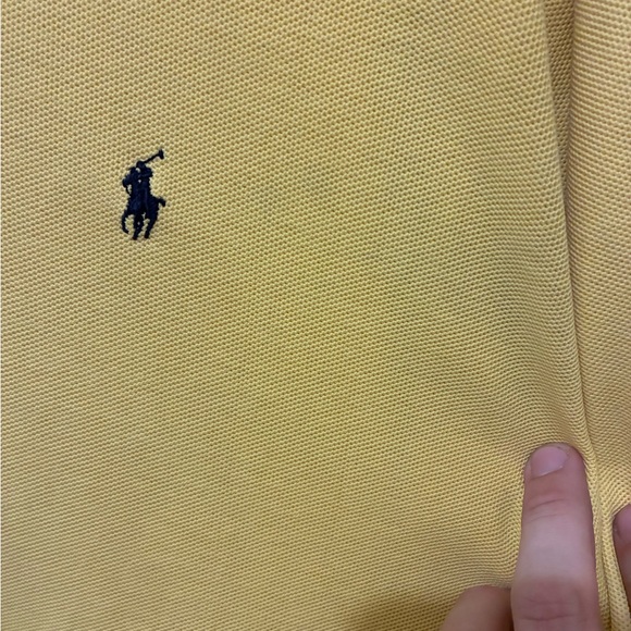 Ralph Lauren Yellow Polo with Navy Trim. - Picture 3 of 8
